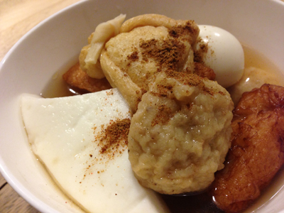 ジャークおでん (Japanese Oden with Jerk seasoning)